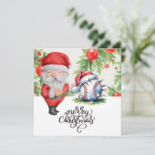 Baseball Weihnachten mit dem Weihnachtsmann (Stehend Vorderseite)
