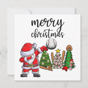 Baseball Weihnachten mit dem Weihnachtsmann