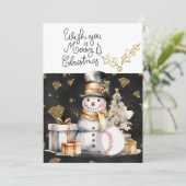 Baseball Weihnachten mit Geschenken und Ball (Stehend Vorderseite)