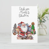Baseball Weihnachten mit Geschenken und Ball (Stehend Vorderseite)