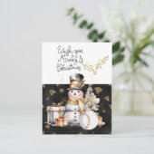 Baseball Weihnachten mit Geschenken und Ball (Stehend Vorderseite)