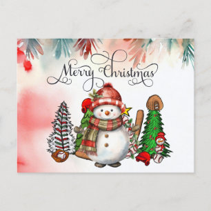 Baseball Weihnachten mit Geschenken und Ball