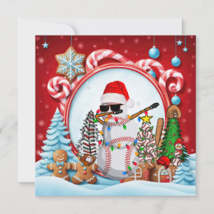 Baseball Weihnachten mit Geschenken und Ball