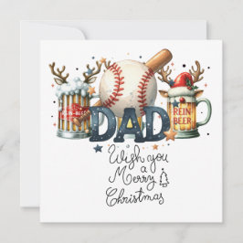 Baseball Weihnachten mit Geschenken und Ball