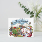 Baseball Weihnachten mit Geschenken und Ball Urlau (Stehend Vorderseite)