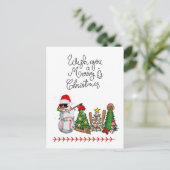 Baseball Weihnachten mit Geschenken und Ball Urlau (Stehend Vorderseite)