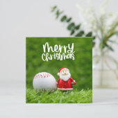 Baseball Weihnachten mit Weihnachtsmann thematisie (Stehend Vorderseite)