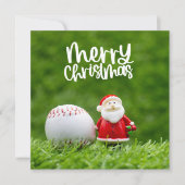 Baseball Weihnachten mit Weihnachtsmann thematisie (Vorderseite)
