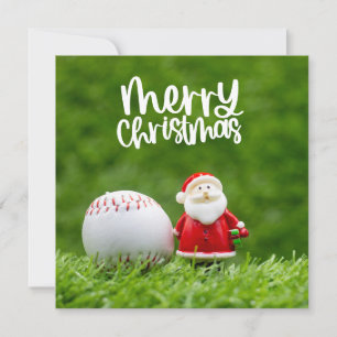 Baseball Weihnachten mit Weihnachtsmann thematisie