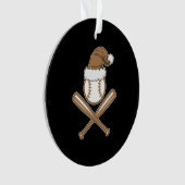 Baseball Weihnachten Ornament (Vorderseite)