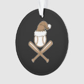Baseball Weihnachten Ornament (Vorderseite)