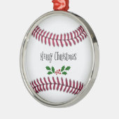 Baseball Weihnachten Ornament Aus Metall (Links)