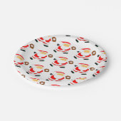 Baseball Weihnachten Pappteller (Schrägansicht)