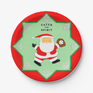 Baseball Weihnachten Pappteller
