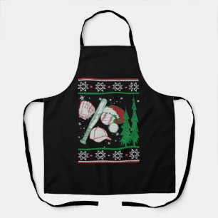 Baseball Weihnachten Schürze