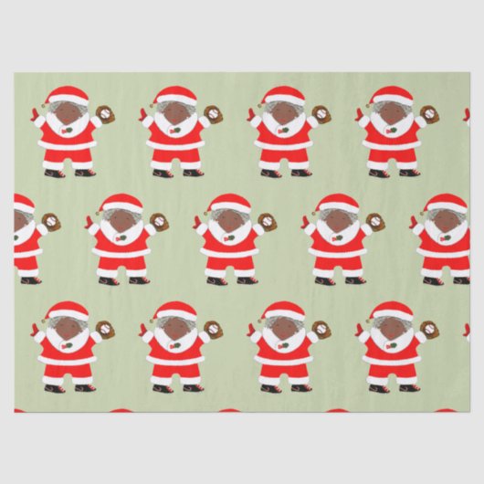 Baseball Weihnachten Seidenpapier (Vorderseite)