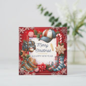 Baseball Weihnachten Thema (Stehend Vorderseite)