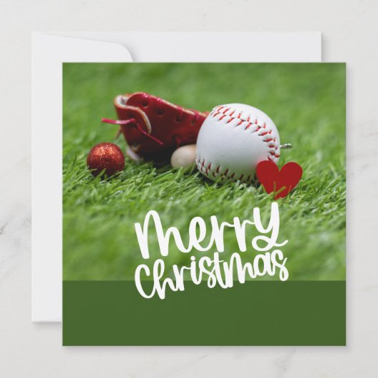 Baseball Weihnachten Thema (Vorderseite)
