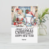 Baseball Weihnachten Thema (Stehend Vorderseite)