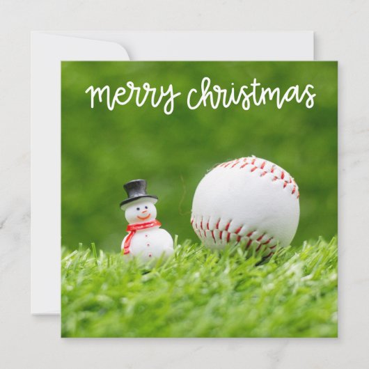 Baseball Weihnachten Thema (Vorderseite)