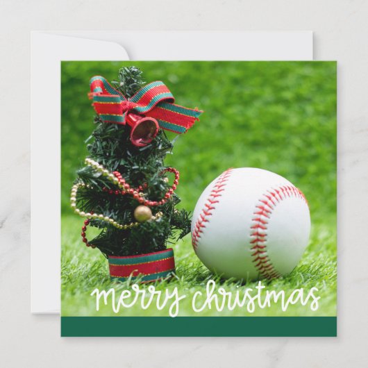 Baseball Weihnachten Thema (Vorderseite)