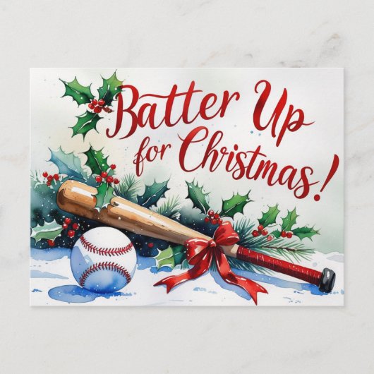 Baseball Weihnachten Thema (Vorderseite)