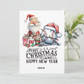 Baseball Weihnachten Thema (Stehend Vorderseite)