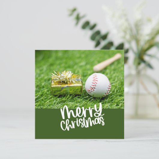 Baseball Weihnachten Thema (Stehend Vorderseite)