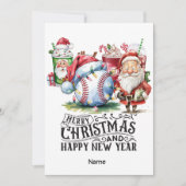 Baseball Weihnachten Thema (Vorderseite)