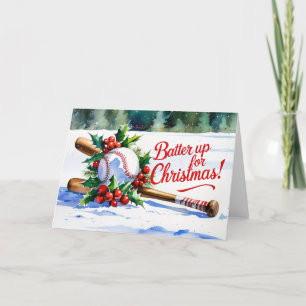 Baseball Weihnachten Thema Batter Up für Weihnacht