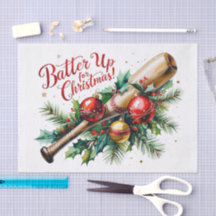 Baseball Weihnachten Thema Batter Up für Weihnacht