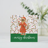 Baseball Weihnachten Thema für Cat Lovers (Stehend Vorderseite)