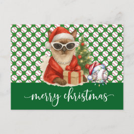Baseball Weihnachten Thema für Cat Lovers