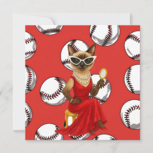 Baseball Weihnachten Thema für Cat Lovers