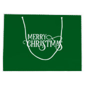 Baseball Weihnachten Thema für Cat Lovers Große Geschenktüte (Rückseite)