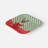 Baseball Weihnachten Thema für Cat Lovers Pappteller (Gewinkelt)