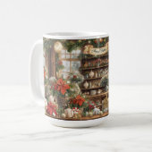 Baseball Weihnachten Thema für Spieler Kaffeetasse (Vorderseite Links)