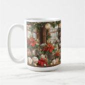 Baseball Weihnachten Thema für Spieler Kaffeetasse (Links)