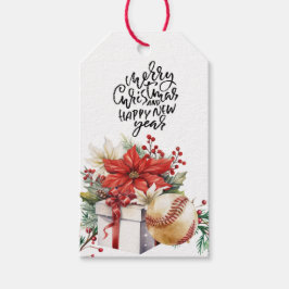 Baseball Weihnachten Thema Geschenkanhänger