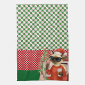 Baseball Weihnachten Thema Geschirrtuch (Vertikal)