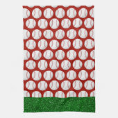 Baseball Weihnachten Thema Geschirrtuch (Vertikal)