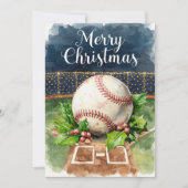 Baseball Weihnachten Thema im Stadion (Vorderseite)
