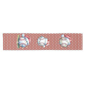 Baseball Weihnachten Thema Kurzer Tischläufer (Horizontal)