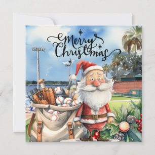 Baseball Weihnachts-Zuhause für Feiertage: Florida Feiertagskarte