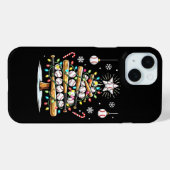 Baseball-Weihnachtsbaum Case-Mate iPhone Hülle (Rückseite (Horizontal))