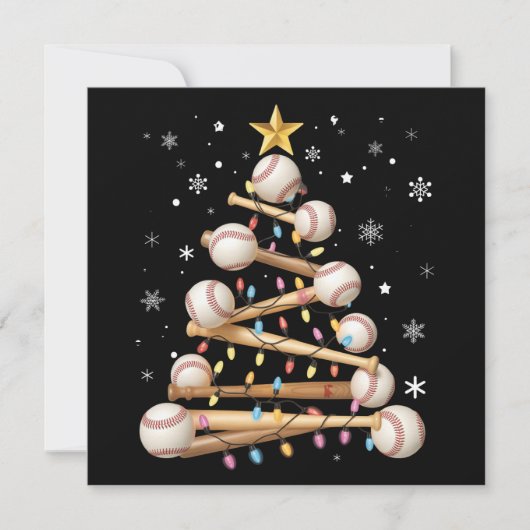Baseball Weihnachtsbaum Light Weihnachten Weihnach (Vorderseite)
