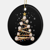 Baseball Weihnachtsbaum Light Weihnachten Weihnach Keramik Ornament (Links)