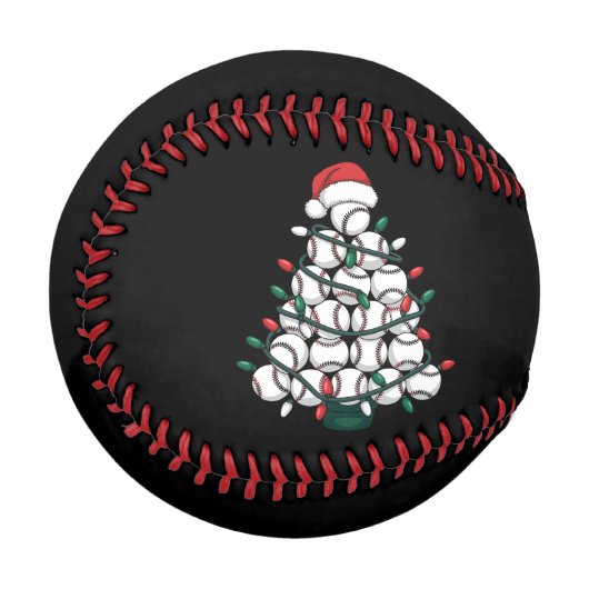 Baseball-Weihnachtsbaum-Santa-Sport Baseball (Vorderseite Links)