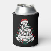 Baseball-Weihnachtsbaum-Santa-Sport Dosenkühler (Kanne Vorderseite)