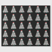 Baseball-Weihnachtsbaum-Santa-Sport Geschenkpapier (Flach)